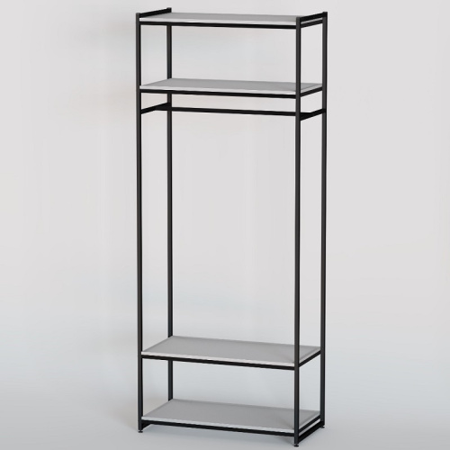 Стеллаж для магазина с белой полкой A2290-15(ч/б) фото 2