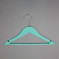 Вешалка-плечики для детской одежды, цвет тиффани В-219(тиффани)