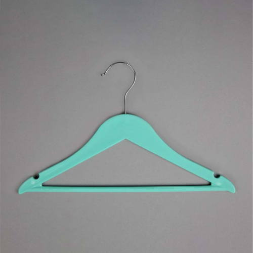 Вешалка-плечики для детской одежды, цвет тиффани В-219(тиффани)