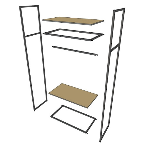 Стеллаж для магазина с полкой цвета дуб сонома A2290-02(ч/дс) фото 4