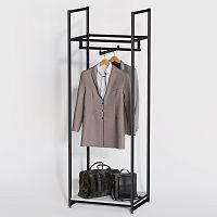 Стеллаж для магазина с белой полкой A1760-01(ч/б)