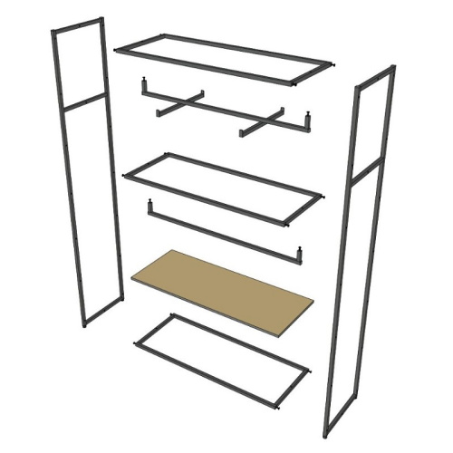 Стеллаж для магазина с полкой цвета дуб сонома A22120-05(ч/дс) фото 9