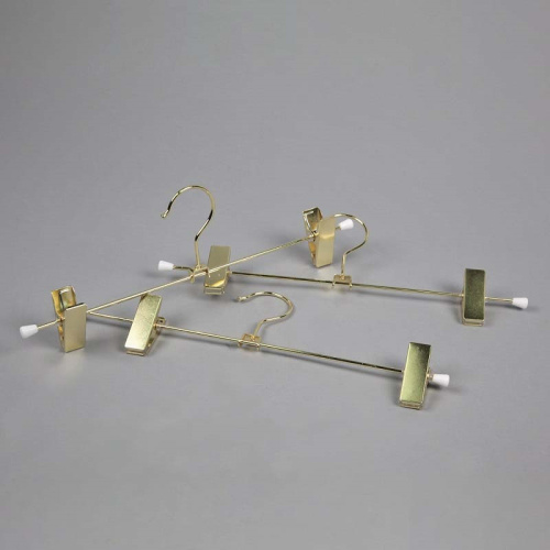 Вешалка с зажимами для брюк и юбок 7877(зол) фото 4