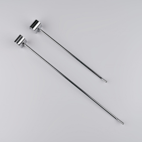 Крючок на овальную трубу L=200мм, хром, диаметр прутка5мм U5004 фото 3