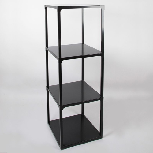 Стеллаж для магазина одежды, 1500х500, металлический, черный СТС-1-Л