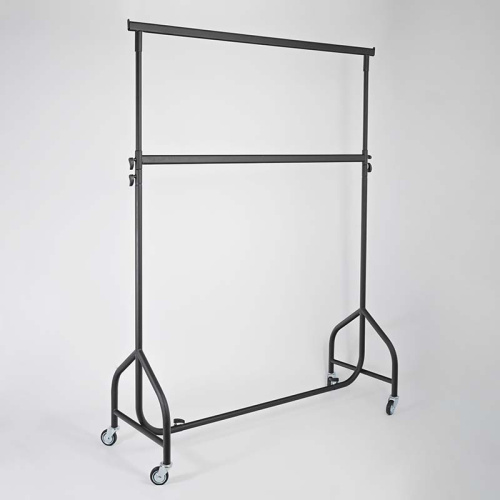 Вешало двухъярусное для одежды, регулируемое СТ-021-Л(черн)