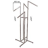 Вешало напольное 4-х рожковое Высота: 1300-1830 мм Цвет: хром