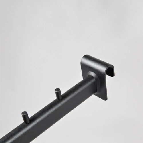 Кронштейн на овальную трубу прямой U7297T(черн) фото 2