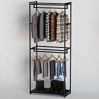 Стеллаж для магазина с черной полкой A2290-04(ч/ч)