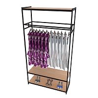 Стеллаж для магазина с полкой цвета дуб сонома A22120-13(ч/дс)