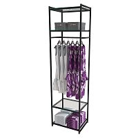 Стеллаж для магазина с полкой из стекла AС2260-15(черн)