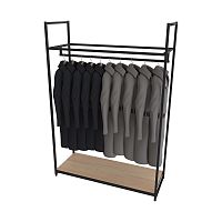 Стеллаж для магазина с полкой цвета дуб сонома A17120-03(ч/дс)