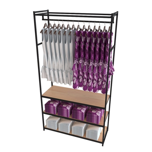 Стеллаж для магазина с полкой цвета дуб сонома A22120-11(ч/дс)