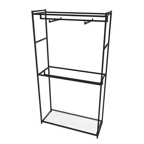 Стеллаж для магазина с полкой из стекла AC22120-05(черн) фото 2