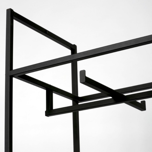 Стеллаж для магазина с полкой из стекла AC22120-01(черн) фото 3