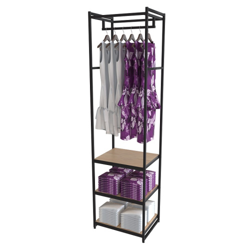 Стеллаж для магазина с полкой цвета дуб сонома A2260-11(ч/дс)