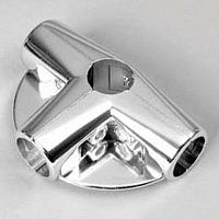 Зажим для труб в 5-ти направлениях с 2-мя полками, хром UNO-09