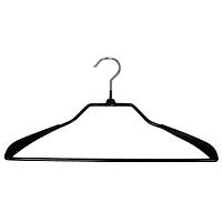 Вешалка-плечики с перекладиной, обрезиненная Ширина: 450 мм Цвет: черный