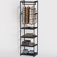 Стеллаж для магазина с черной полкой A2260-19(ч/ч)