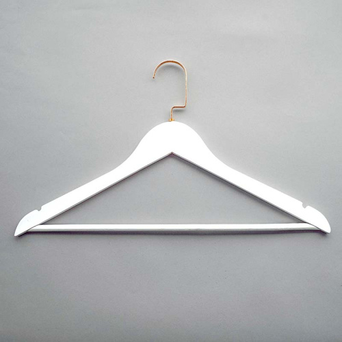 Плечики из дерева с перекладиной C30N/1-К(бел/зол)