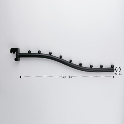 Кронштейн для овальной трубы U8502N(черн) фото 2 Кронштейн для овальной трубы U8502N(черн) фото 2
