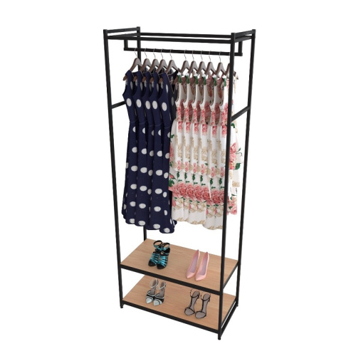 Стеллаж для магазина с полкой цвета дуб сонома A2290-09(ч/дс)