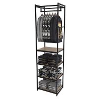 Стеллаж для магазина с полкой цвета дуб сонома A2260-19(ч/дс)