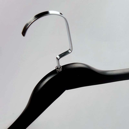 Вешалка-плечики для одежды деревянная C31/1-К(черн/хром) фото 2