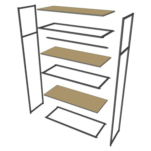 Стеллаж для магазина с полкой из стекла AС22120-14(черн) фото 6 Стеллаж для магазина с полкой из стекла AС22120-14(черн) фото 6