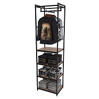 Стеллаж для магазина с полкой цвета дуб сонома A2260-18(ч/дс)