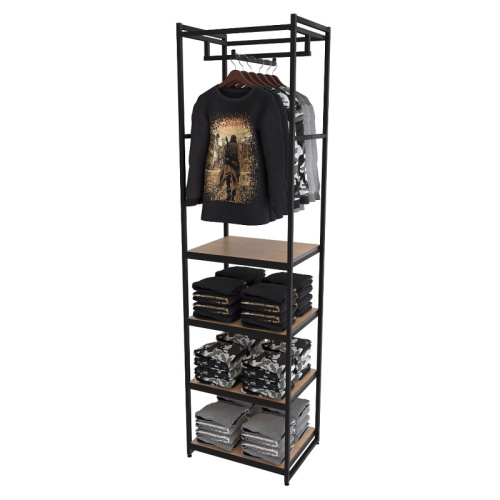 Стеллаж для магазина с полкой цвета дуб сонома A2260-18(ч/дс)