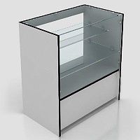 Прилавок остекленный большой 90х85х50см ПР-32(бук)