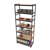 Стеллаж для магазина с полкой цвета дуб сонома A2290-21(ч/дс)