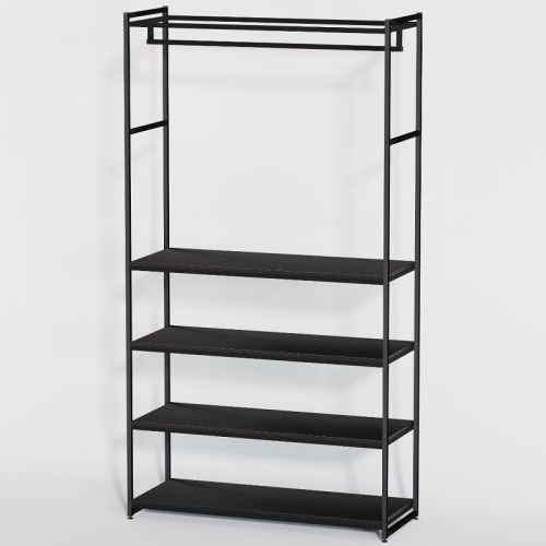 Стеллаж для магазина с черной полкой A22120-19(ч/ч) фото 2 Стеллаж для магазина с черной полкой A22120-19(ч/ч) фото 2