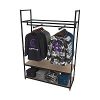 Стеллаж для магазина с полкой цвета дуб сонома A17120-08(ч/дс)