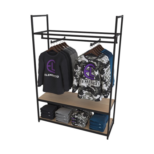 Стеллаж для магазина с полкой цвета дуб сонома A17120-08(ч/дс)