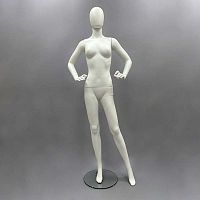 Манекен женский в полный рост без лица FAM-15/C-5(бел мат)