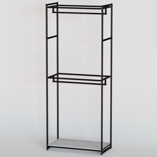 Стеллаж для магазина с белой полкой A2290-04(ч/б) фото 2