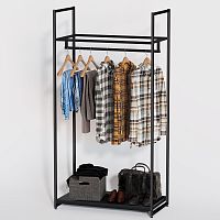 Стеллаж для магазина с черной полкой A1790-03(ч/ч)