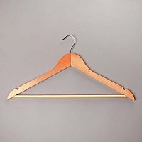 Вешалка-плечики деревянная с перекладиной C30N-К(светл)