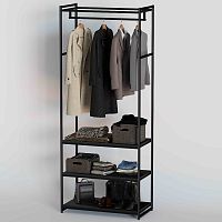 Стеллаж для магазина с черной полкой A2290-17(ч/ч)