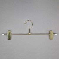 Вешалка с зажимами для брюк и юбок 7877(зол)