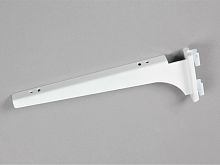 Полкодержатель с двойным зацепом правый, длина 300мм цвет белый 2253DX(бел)