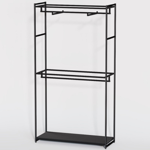 Стеллаж для магазина с черной полкой A22120-05(ч/ч) фото 2