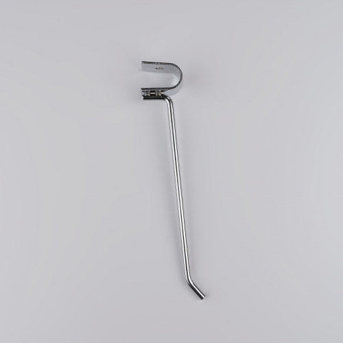 Крючок на овальную трубу L=150мм, хром, диаметр прутка6мм U5003