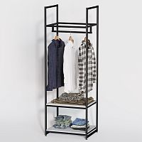 Стеллаж для магазина с белой полкой A1760-09(ч/б)