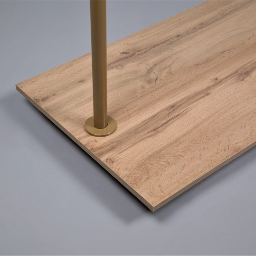 Вешало напольное одноярусное для магазина СТ-360-Л(зол/д.вотан) фото 3