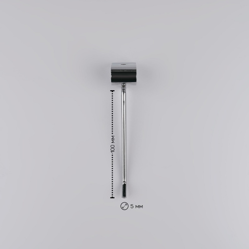 Крючок на овальную трубу L=100 мм, хром, диаметр прутка 6 мм U5002 фото 2