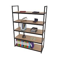 Стеллаж для магазина с полкой цвета дуб сонома A17120-20(ч/дс)