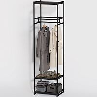 Стеллаж для магазина с черной полкой A2260-13(ч/ч)